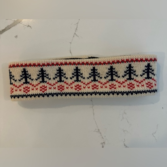 Merkley Headgear 100% wool knit headband vintage tree pattern winter unisex - Picture 1 of 6